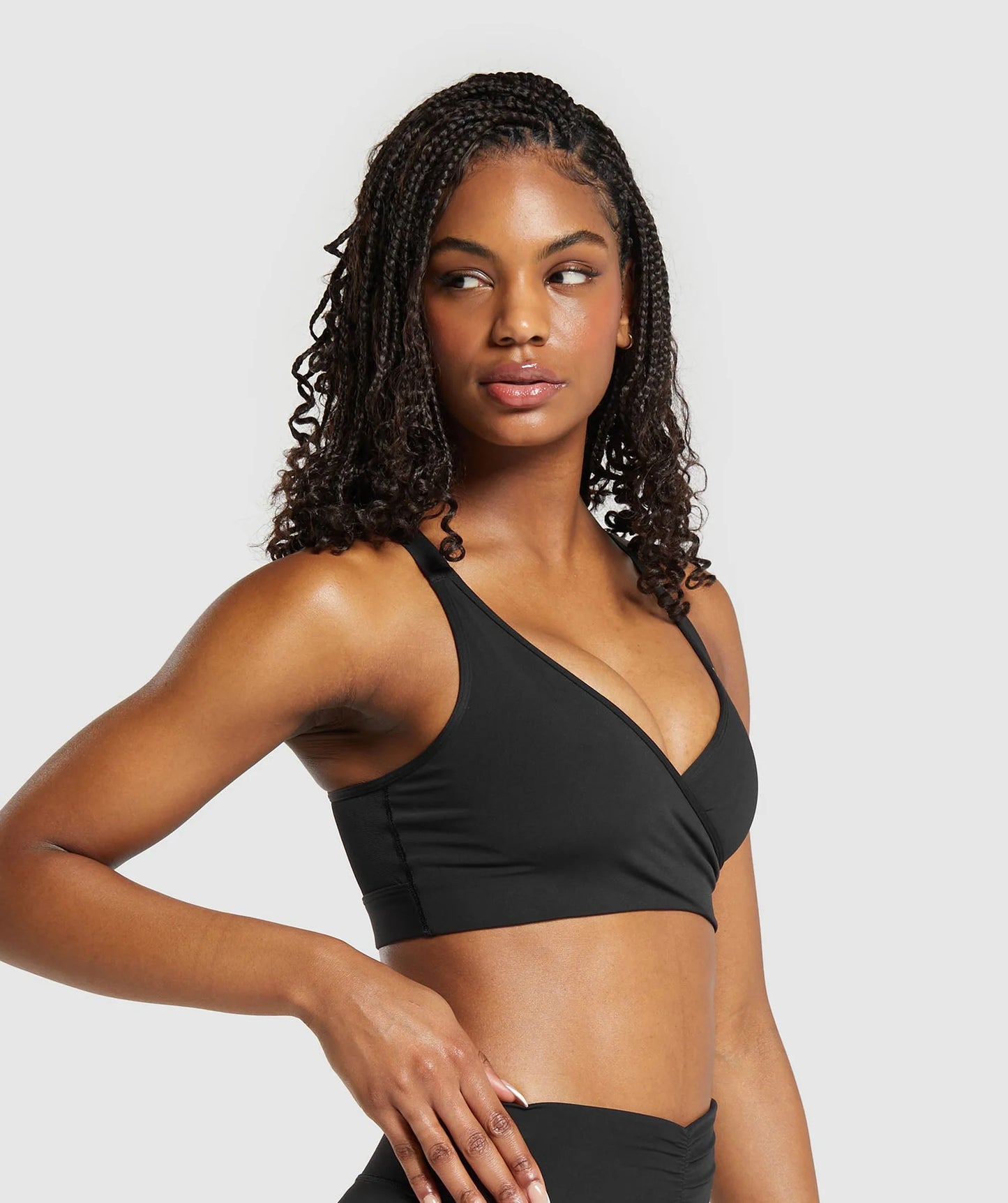Gymshark Wrap Sports Bra - Negro